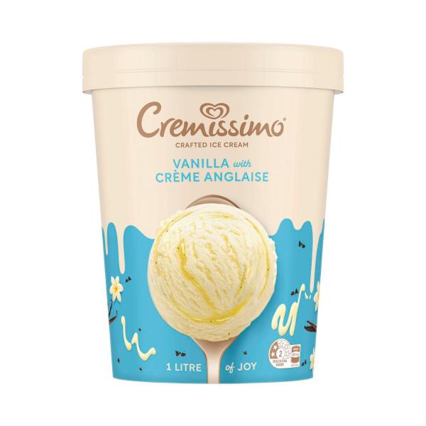 Cremissimo Vanilla Creme Anglaise Ice Cream Tub