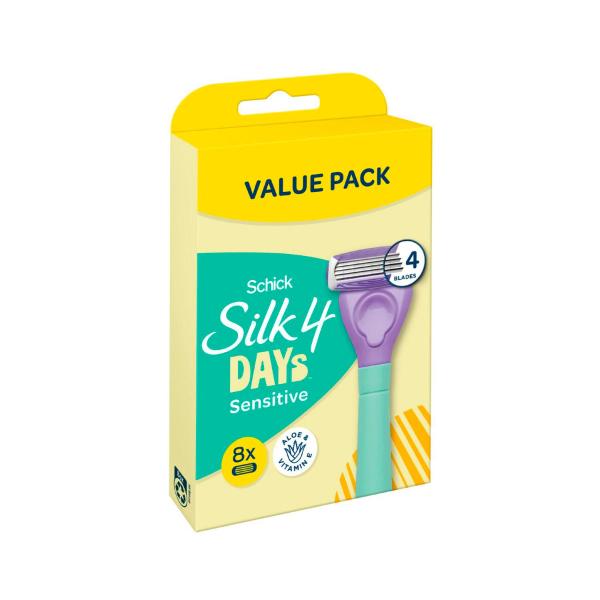 Silk 4 Days Sensitive Refill Razor Blades