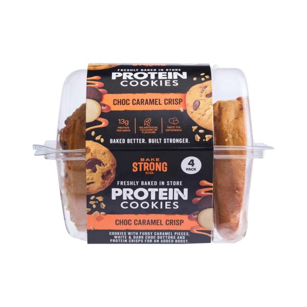 Choc Caramel Crisp Protein Cookie