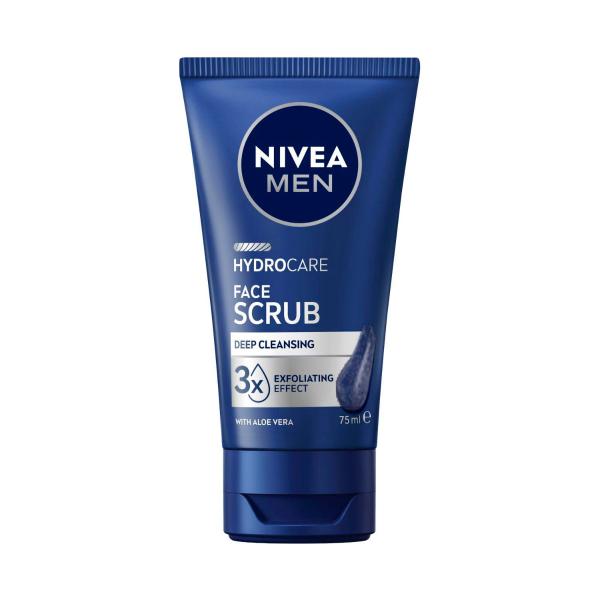 Men Hydrocare Exfoliating Face Scrub & Face Wash With Aloe Vera