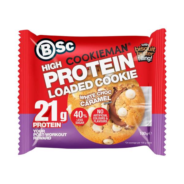Loaded High Protein Cookie White Choc Caramel