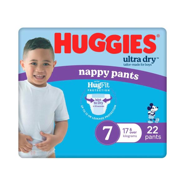 Ultra Dry Nappy Pants Boy Size 7 17kg