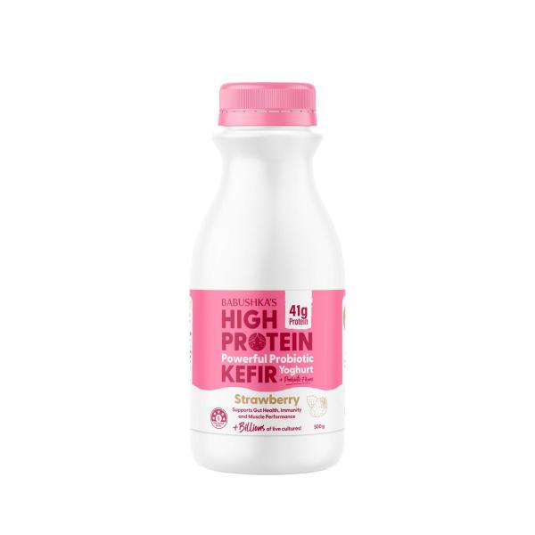 High Protein Kefir Strawberry