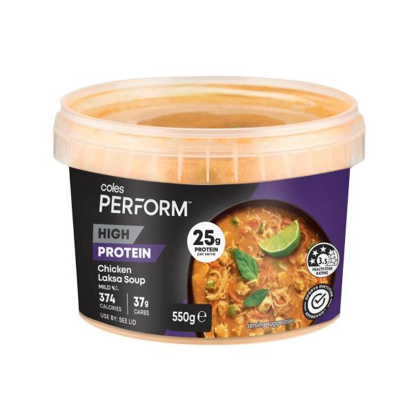 High Protein Chicken Laksa Soup