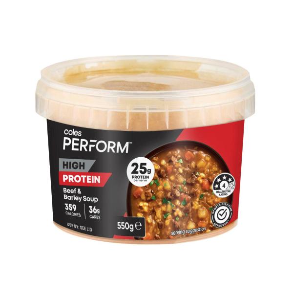 High Protein Beef & Barley Soup