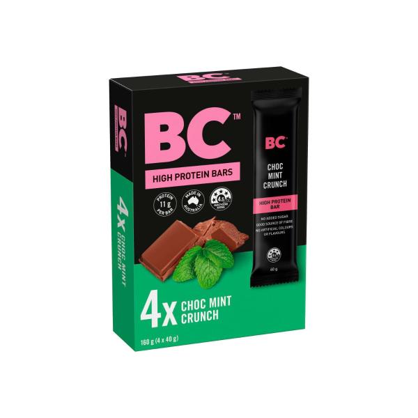 High Protein Bars Choc Mint Crunch 4 Pack