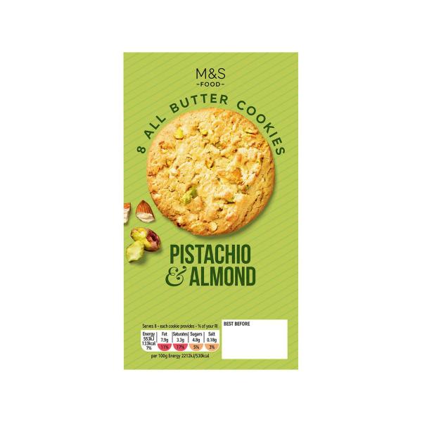 All Butter Pistachio And Almond Cookies