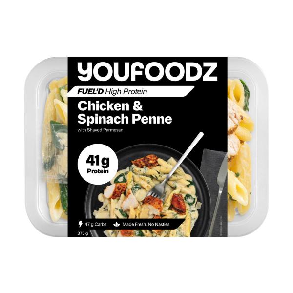 Fueld Chicken & Spinach Penne With Parmesan