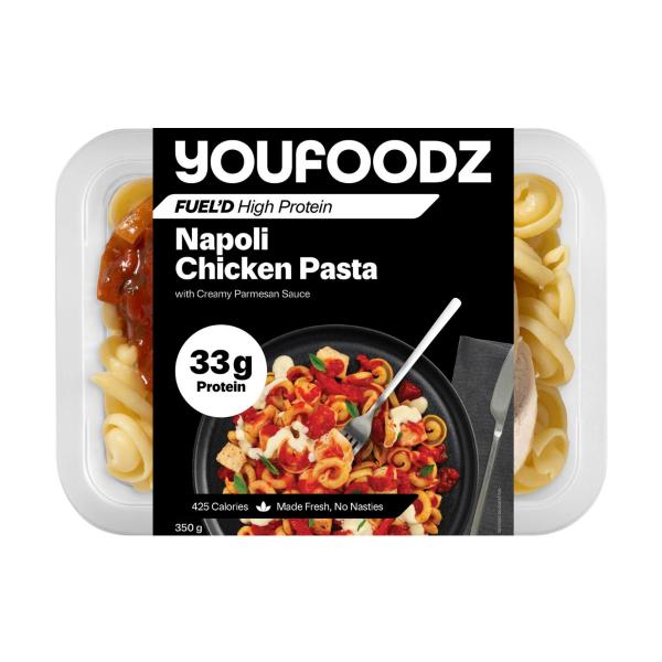 Fueld Napoli Chicken Pasta With Creamy Parmesan Sauce