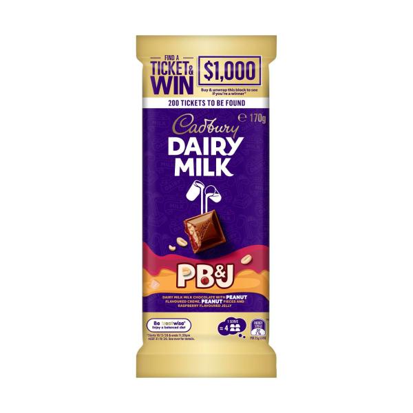 Dairy Milk PB&J Chocolate Block
