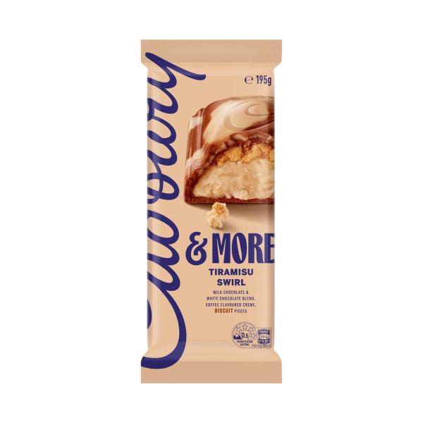 Cadbury & More Tiramisu Swirl Chocolate Block