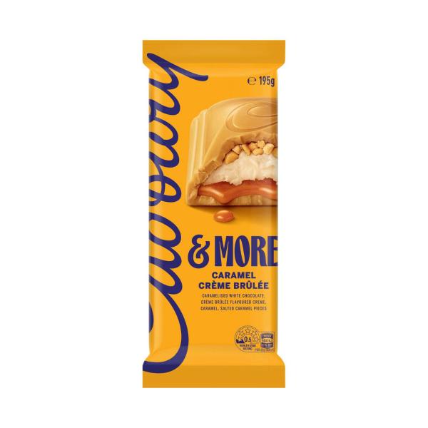 Cadbury & More Caramel Creme Brulee Chocolate Block