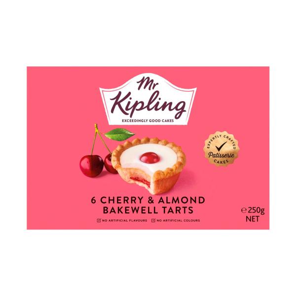 Cherry Bakewell Tarts 6 Pack