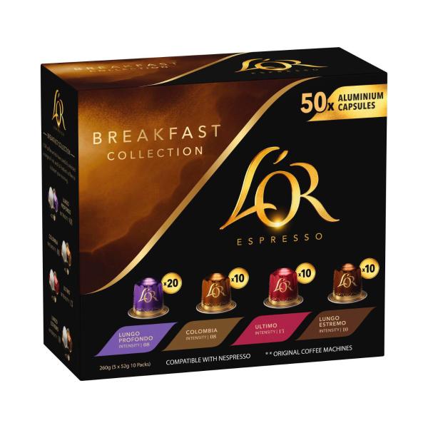 Breakfast Collection Coffee Capsules Nespresso* Compatible
