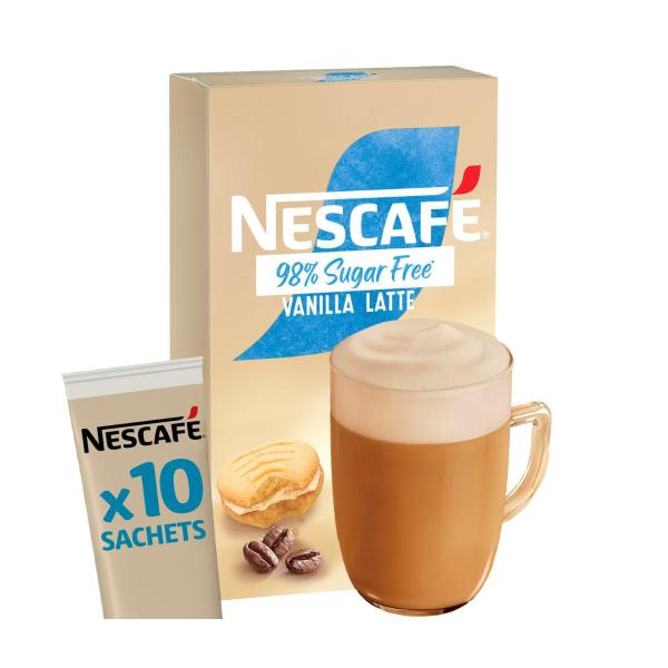 98% Sugar Free Vanilla Latte Coffee Sachets