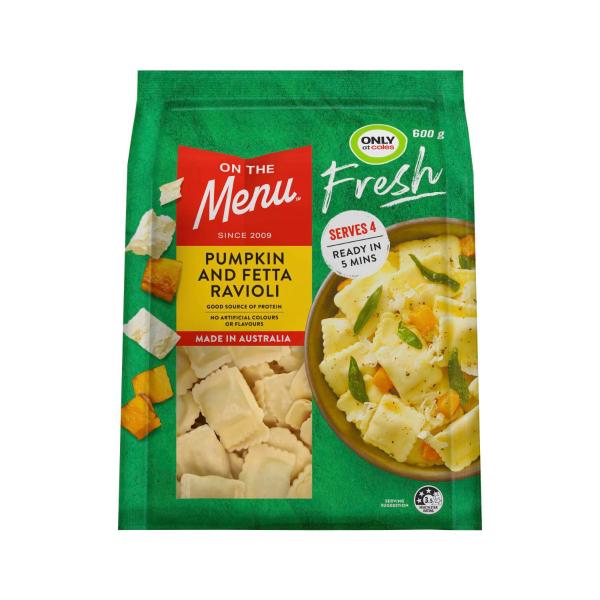 Fresh Pumpkin & Fetta Ravioli