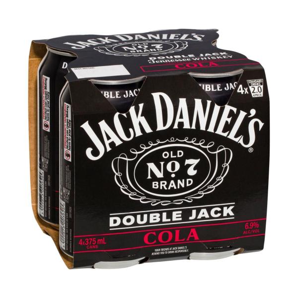 Double Jack And Cola Can 375ml