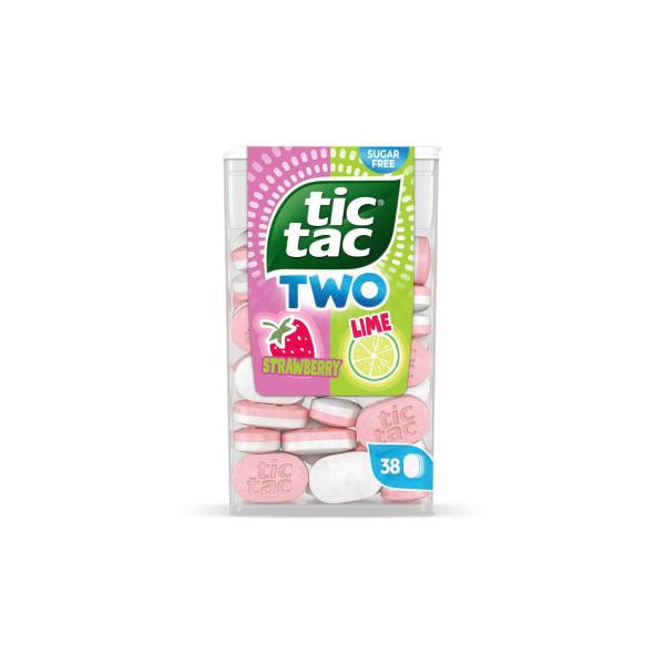 Two Strawberry & Lime Sugar Free Mints