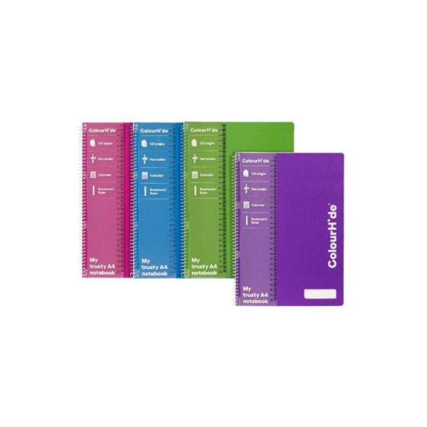 Colourhide Notebook A4