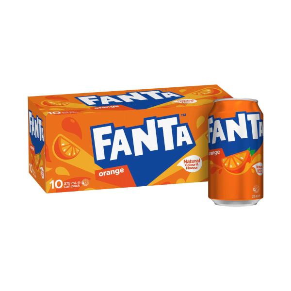 Orange Soft Drink Multipack Cans 375ml