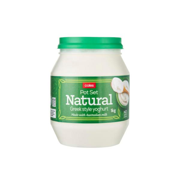 Pot Set Natural Greek Style Yoghurt