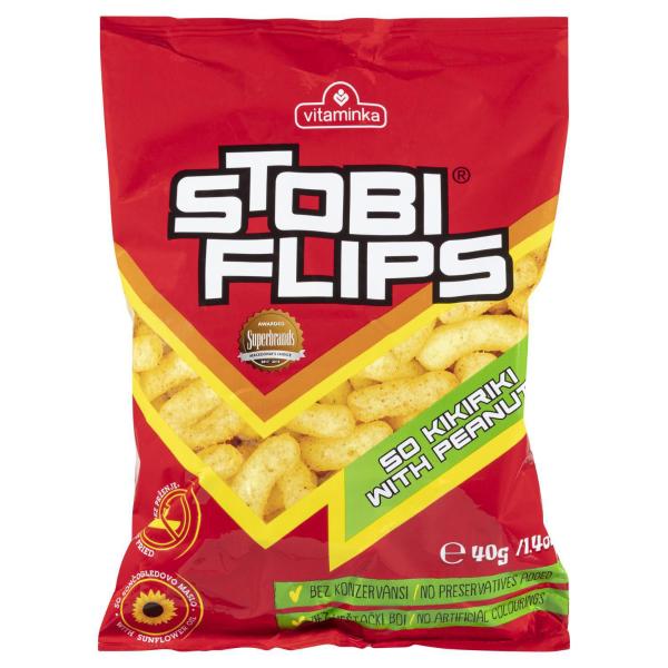 Stobi Flips With Peanuts Snack