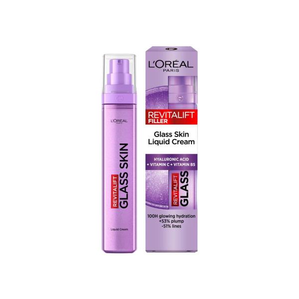 Paris Revitalift Filler Glass Skin Liquid Cream Face Moisturiser