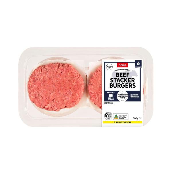 Stacker Beef Burger 6 Pack