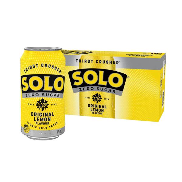 Lemon Soft Drink Zero Sugar Cans Multipack 375mL