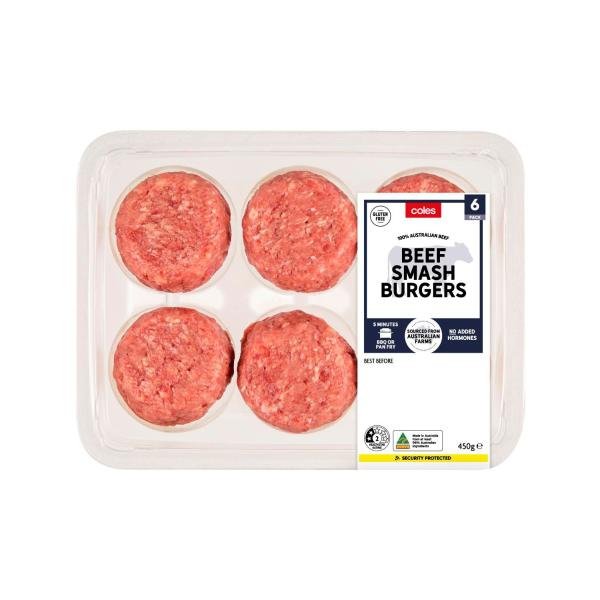 Beef Smash Burgers 6 Pack
