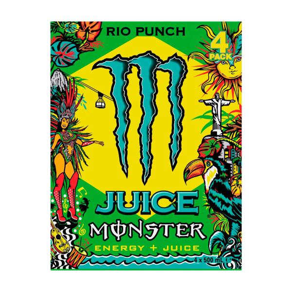 Energy Drink Rio Punch 4x500ml