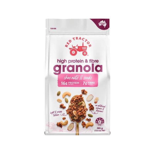 High Protein + High Fibre Granola Choc Nuts & Seeds