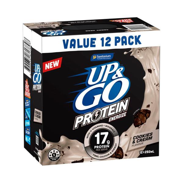 Up&go Protein Energize Cookies & Cream 12x250ml
