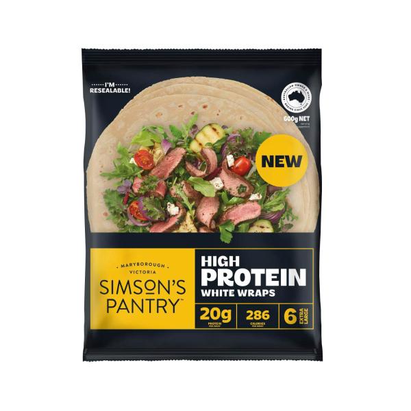 High Protein White Wraps 6 Pack