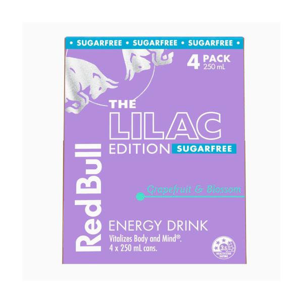 Energy Drink Sugar Free Lilac Edition 4x250ml