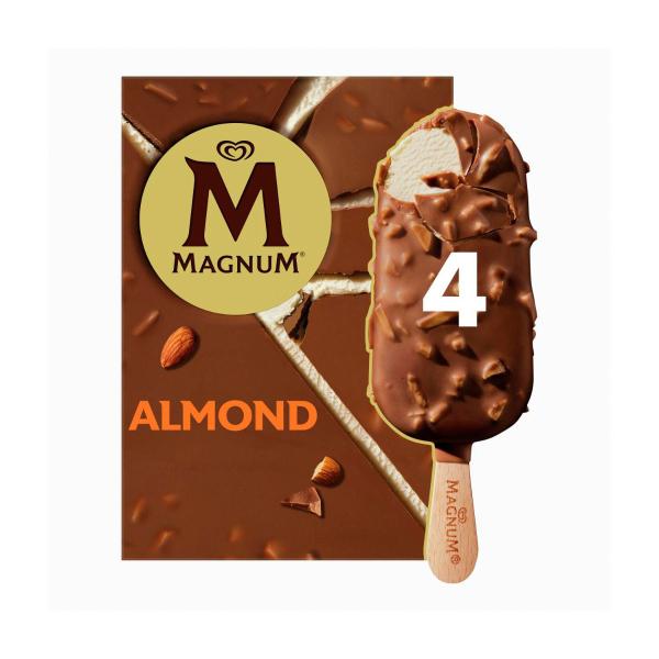 Almond Ice Cream Sticks 4 Pack