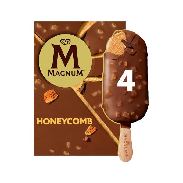Honeycomb Crunch Ice Cream Sticks 4 Pack