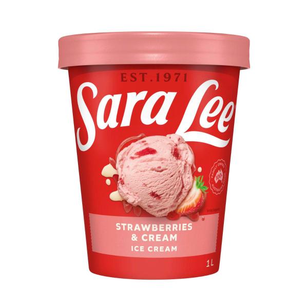 Strawberries & Cream Ice Cream Tub