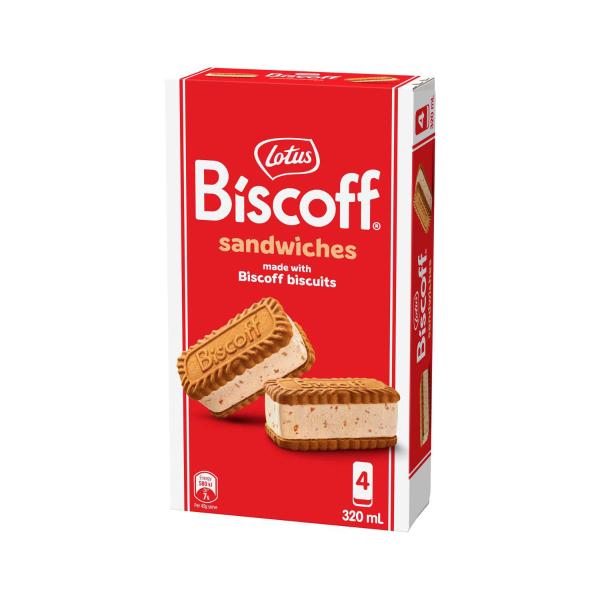 Biscoff Ice Cream Sandwiches 4 Pack