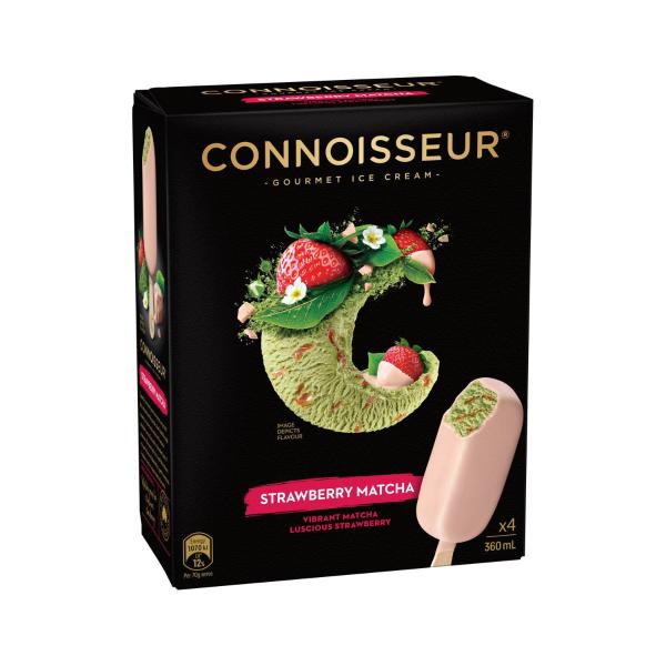 Strawberry Matcha Ice Cream Stick 4 Pack