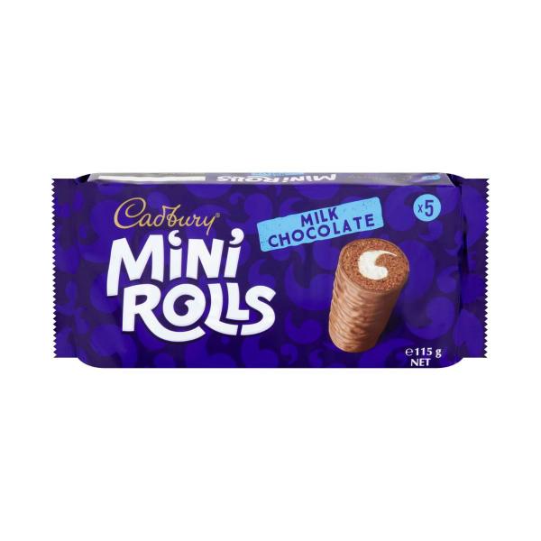 Milk Chocolate Mini Rolls Cakes 5 Pack