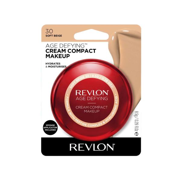 Age Defying Cream Compact Makeup Soft Beige