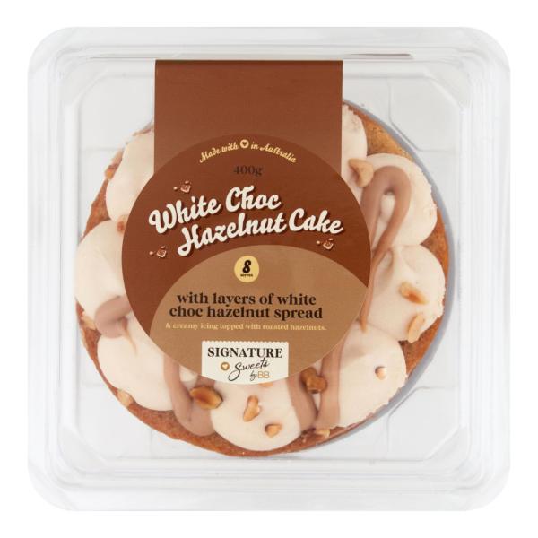 White Chocolate Hazelnut Cake