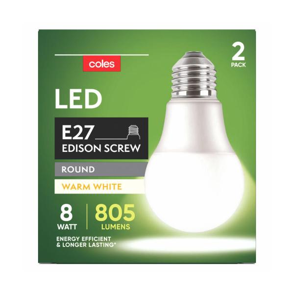 Led Globes Gls Es 8w 805lum Warm White