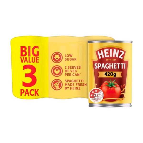 Spaghetti In A Rich Tomato Sauce 3 Pack