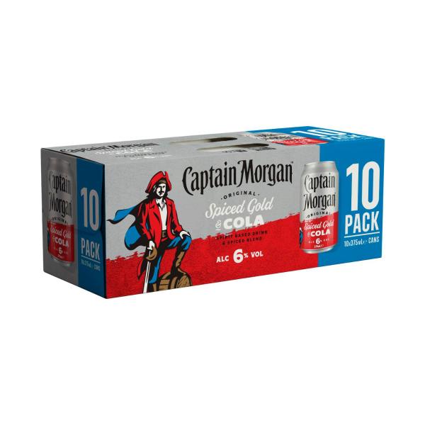 Spiced Rum & Cola Can 375ml 10pk
