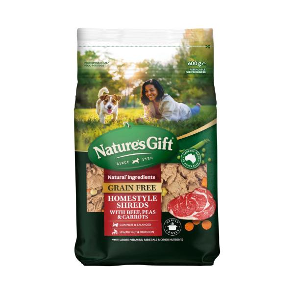 Grain Free Homestyle Shreds With Beef Peas & Carrot Dog Food