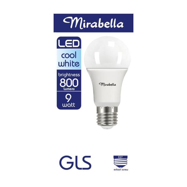 Led Globe Gls Edison Screw 9 Watt Cool White
