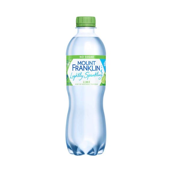 Lightly Sparkling Water Lime Bottle