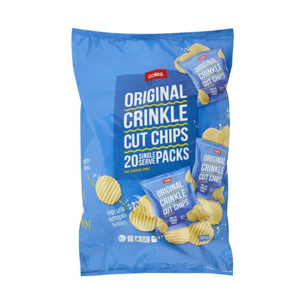 Potato Chips Crinkle Cut Original 20 Pack